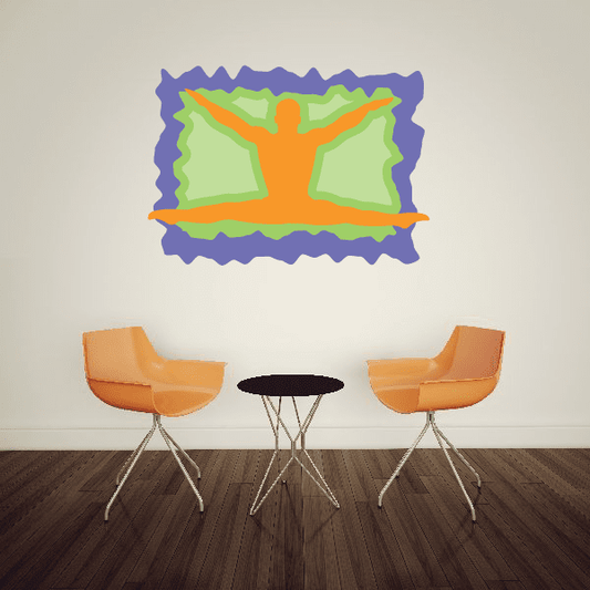 Image of Gymnastics Wall Decal - Vinyl Sticker - Car Sticker - Die Cut Sticker - CDSCOLOR026