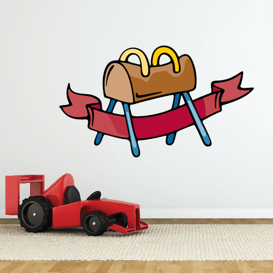 Image of Gymnastics Wall Decal - Vinyl Sticker - Car Sticker - Die Cut Sticker - CDSCOLOR031