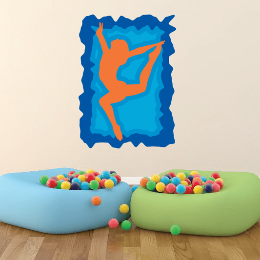 Image of Gymnastics Wall Decal - Vinyl Sticker - Car Sticker - Die Cut Sticker - CDSCOLOR033