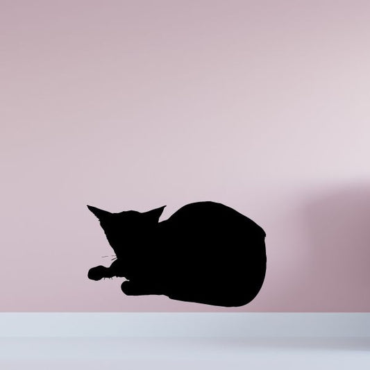 Image of Hairless Cat Curled Decal