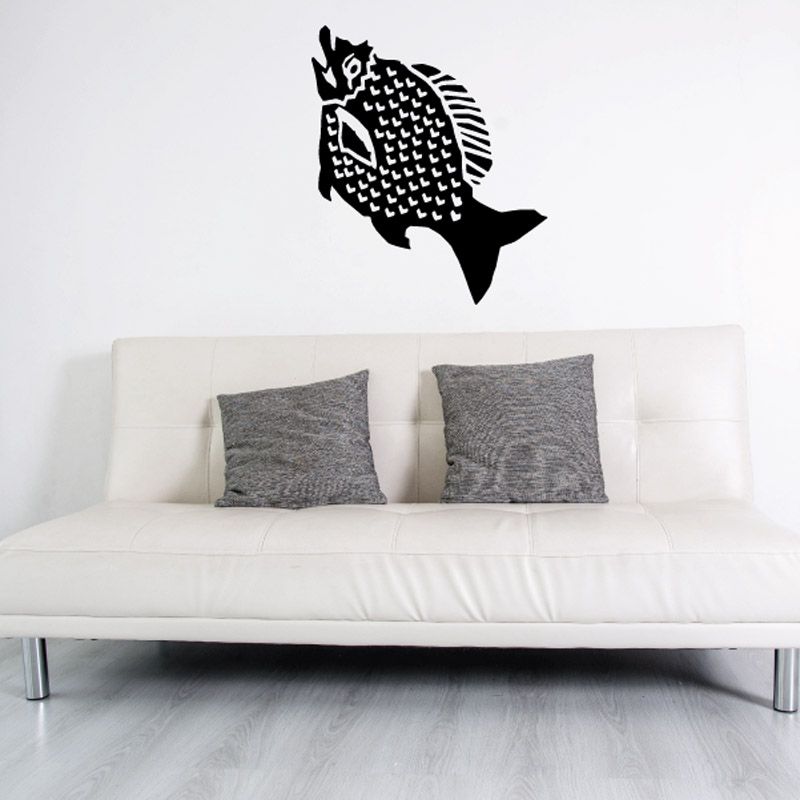 Image of Halibut Swimming Decal