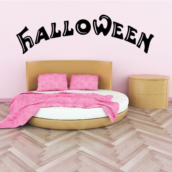 Image of Halloween Balloon Text Style Decal