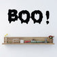 Halloween Boo! decal, black BOO! lettering