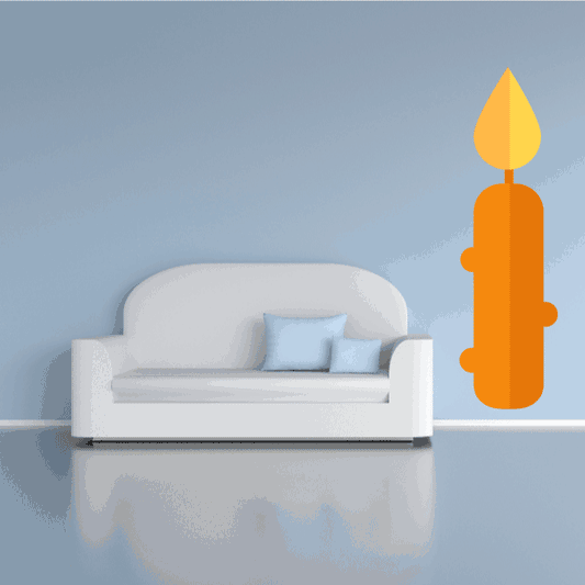 Image of Halloween Candle Sticker