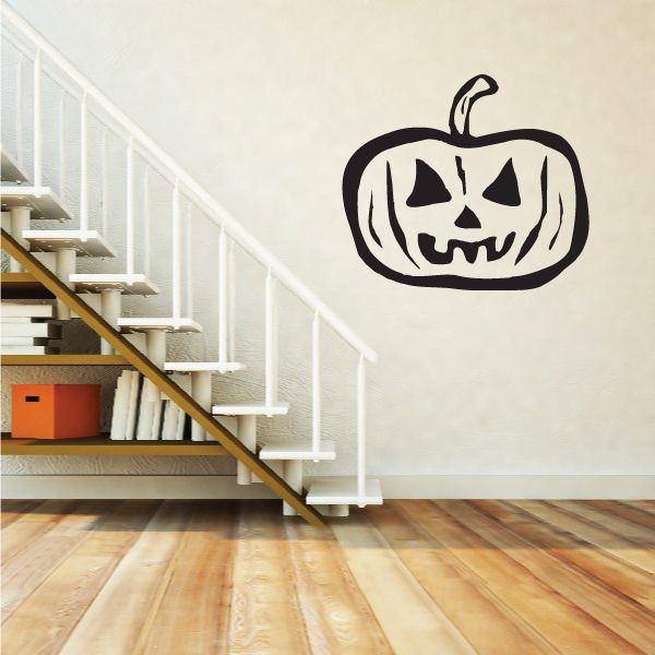 Image of Halloween Carved Jack-o-Lantern Decal