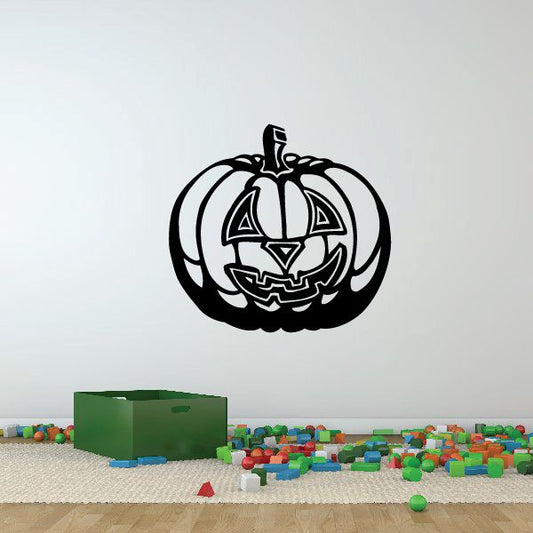 Image of Halloween Contour Jack-o-Lantern Decal