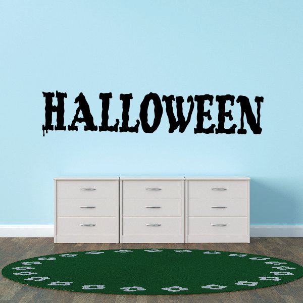 Image of Halloween Creepy Text Decal