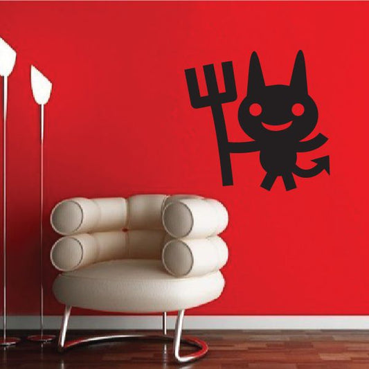 Image of Halloween Cute Little Devil Decal