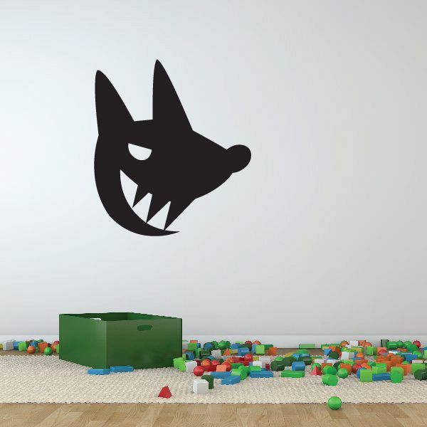 Image of Halloween Evil Scary Wolf Dog Decal