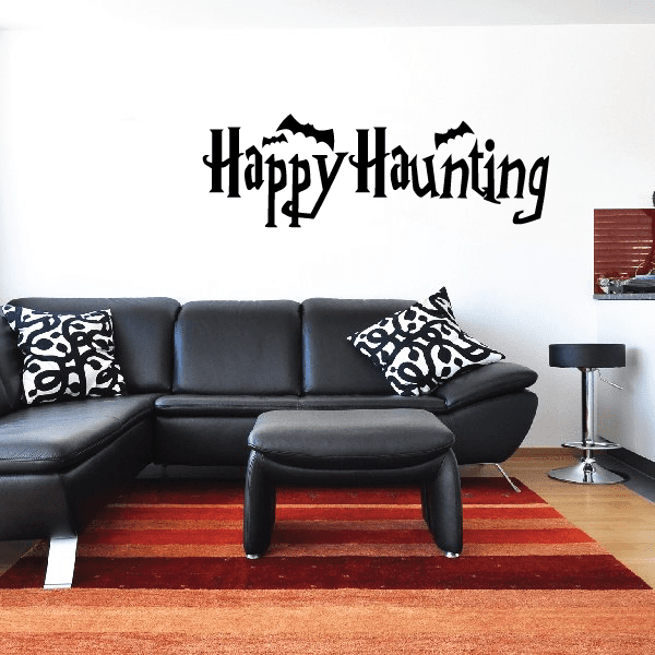 Image of Halloween Happy Haunting Decal