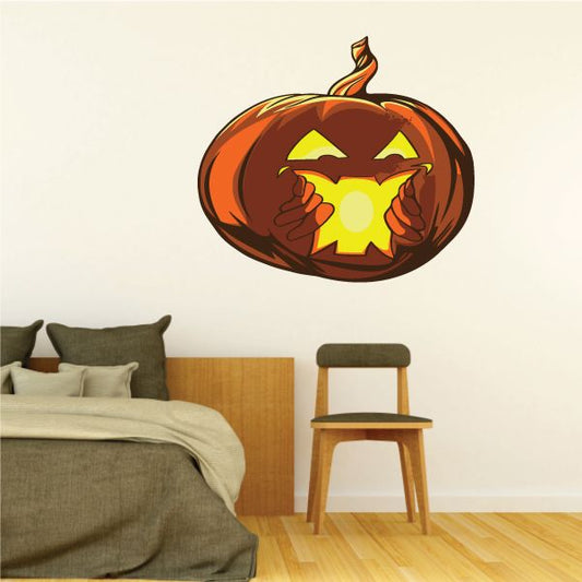 Image of Halloween Horror Mouth Jack-o-Lantern Sticker