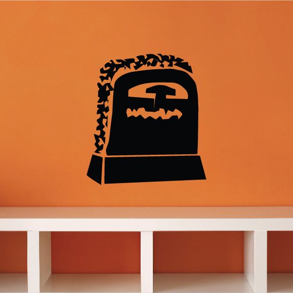 Image of Halloween Ivy Top Tombstone Decal