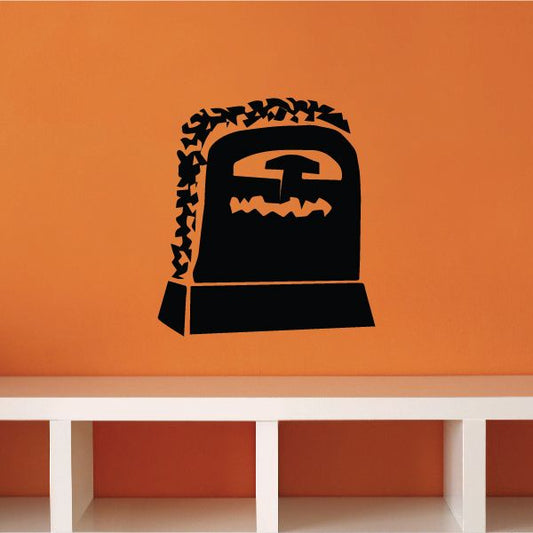 Image of Halloween Ivy Top Tombstone Decal