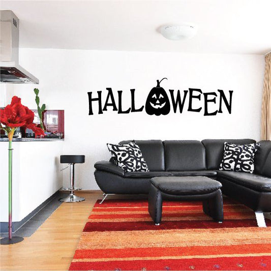 Image of Halloween Jack-o-Lantern Decal