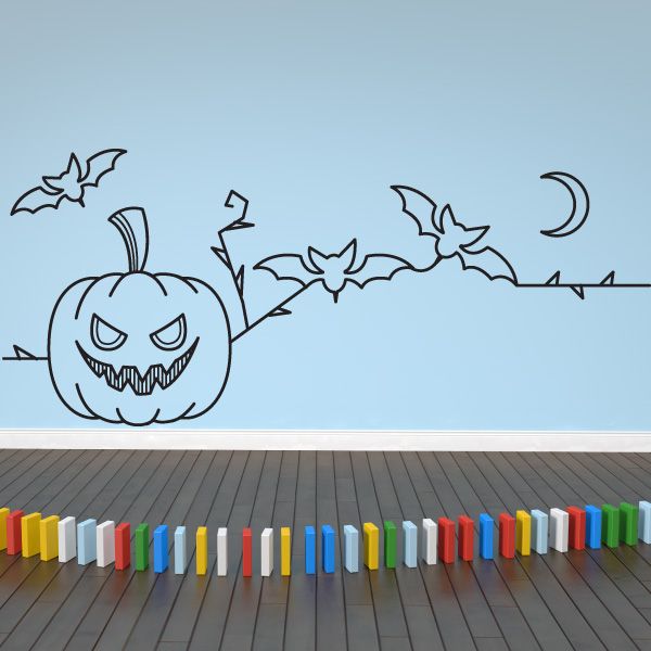 Image of Halloween Line Art Decal