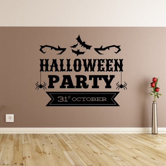 Image of Halloween Party 31st October Decal