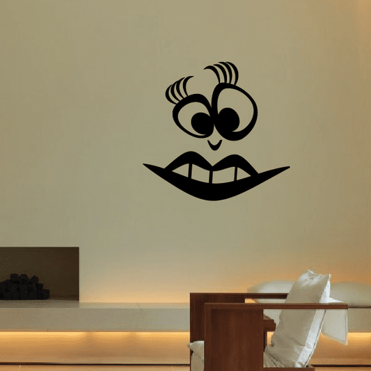 Image of Halloween Pumpkin Sassy Face Decal