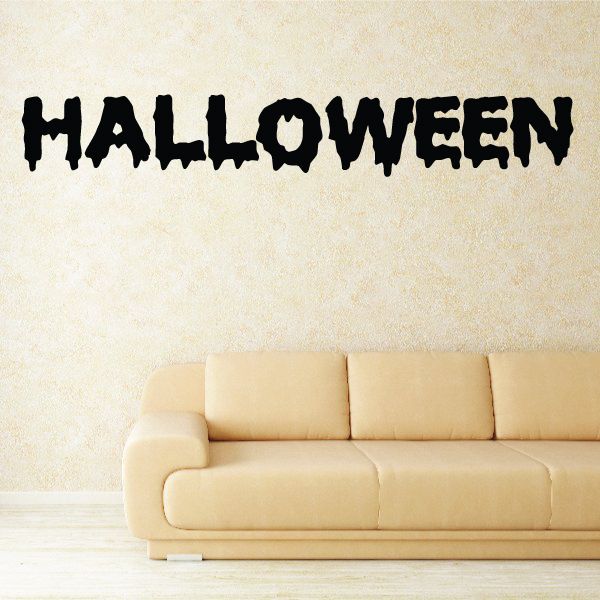 Image of Halloween Sign Drip Style Decal