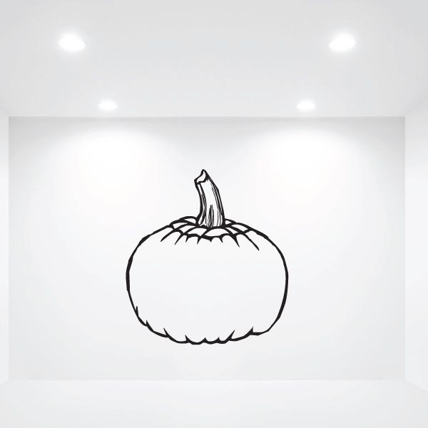 Image of Halloween Smooth Pumpkin Decal