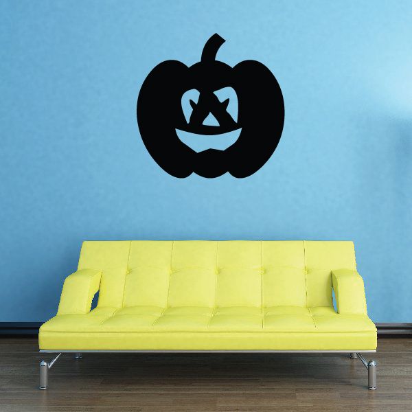 Image of Halloween Snickering Jack-o-Lantern Pumpkin Decal