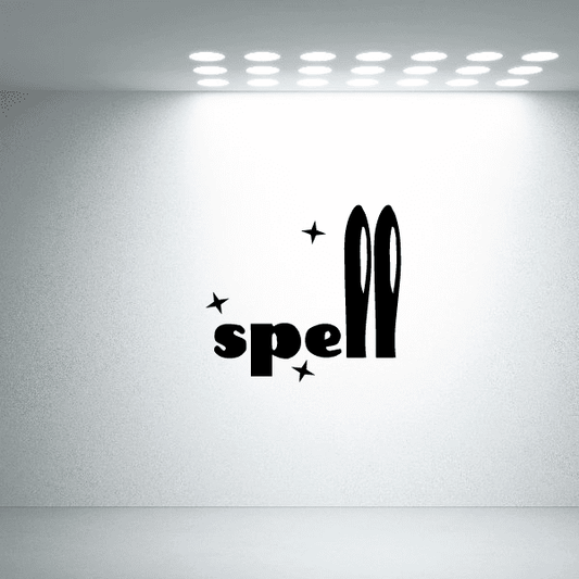 Image of Halloween Spell Holiday Vinyl Wall Decal Mural Quotes Words ARTH4G1