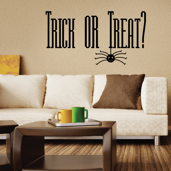 Image of Halloween Trick or treat Spider Decal