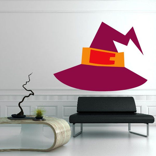 Image of Halloween Witch Buckle Hat Sticker