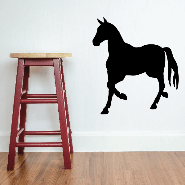 Image of Handsome Horse Walking Silhouette Decal