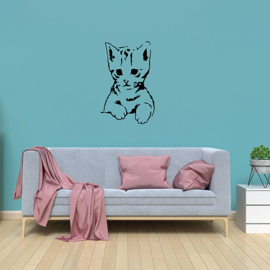 Image of Hanging Little Kitten Decal