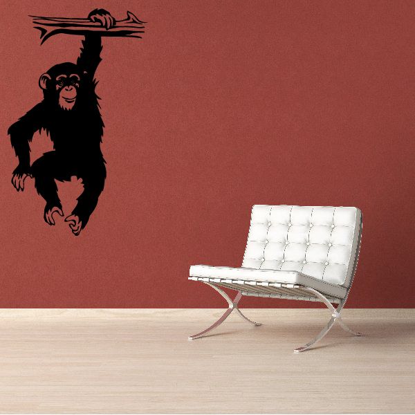 Image of Hanging Monkey Decal