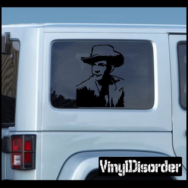 Image of Hank Williams Head Decal