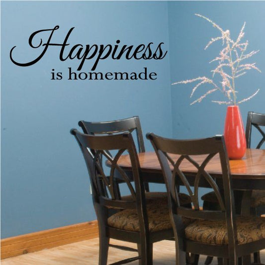 Image of Happiness is Homemade Wall Decal