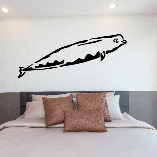 Image of Happy Beluga Whale Decal