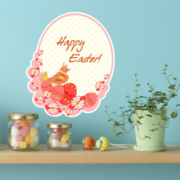 Image of Happy Easter Chic Dot Sticker