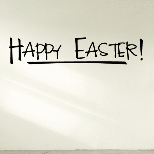 Image of Happy Easter Exclamation Decal