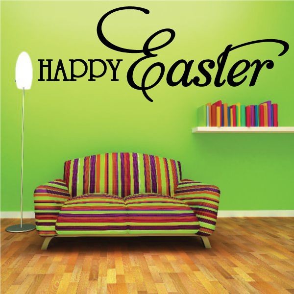 Image of Happy Easter Script Decal