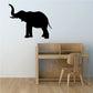 Elephant wall decal with black silhouette