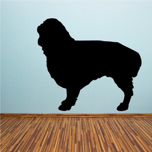 Happy English Toy Spaniel decal: black dog silhouette