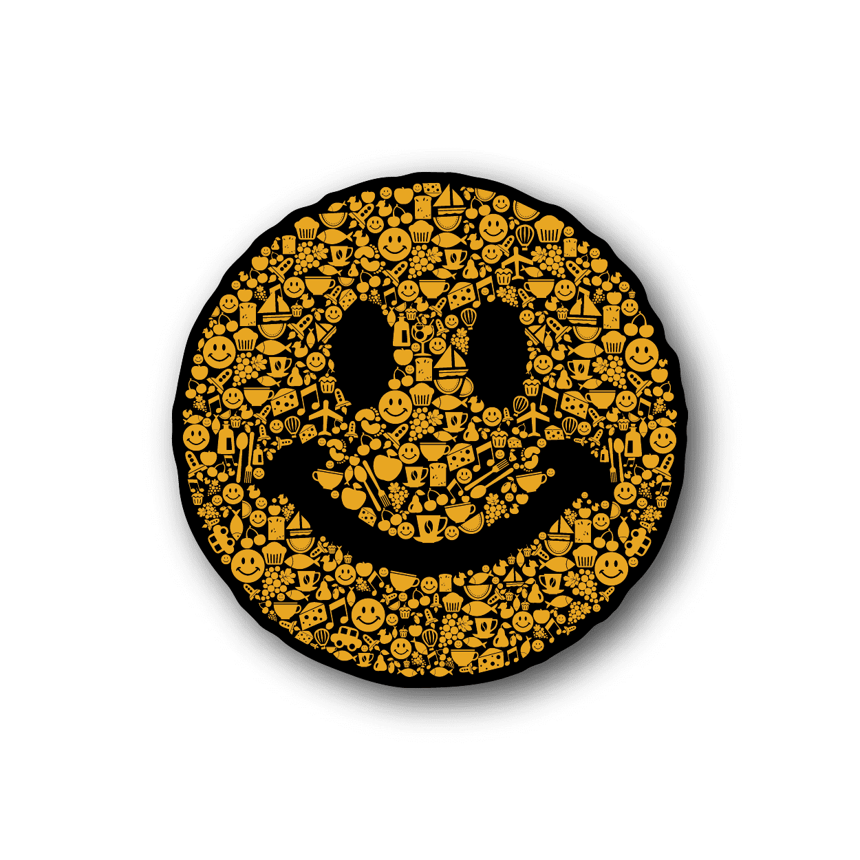 Image of Happy Face Collage Sticker