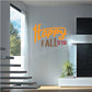 Happy Fall to You wall decal with orange 'Happy FALL to YOU' lettering