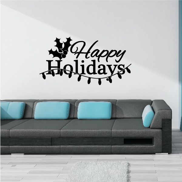 Image of Happy Holidays Present Sticker