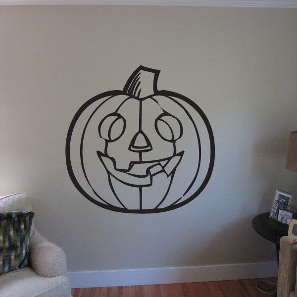 Image of Happy Jack-o-Lantern Decal