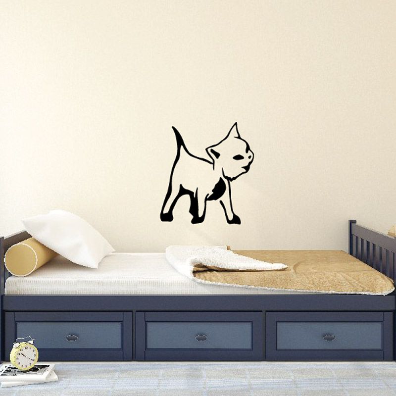 Image of Happy Kitten Mewing Decal