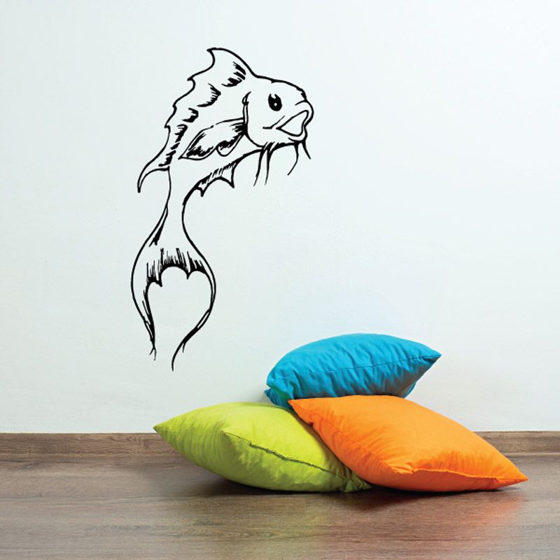 Image of Happy Koi Fish Decal