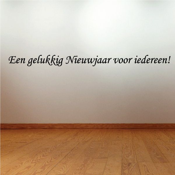 Image of Happy New Year Dutch Een gelukkig Nieuwjaar voor iedereen Decal