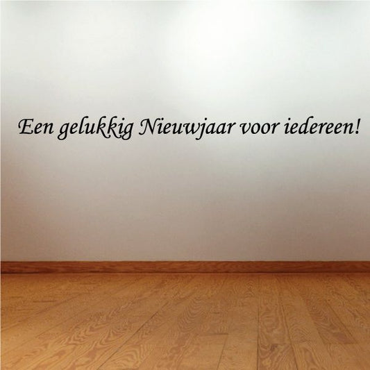 Image of Happy New Year Dutch Een gelukkig Nieuwjaar voor iedereen Decal