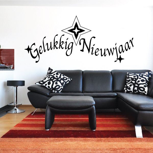 Image of Happy New Year Dutch Gelukkig Nieuwjaar Decal