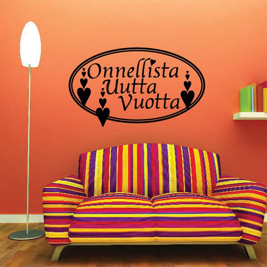 Image of Happy New Year Finnish Onnellista Uutta Vuotta Decal