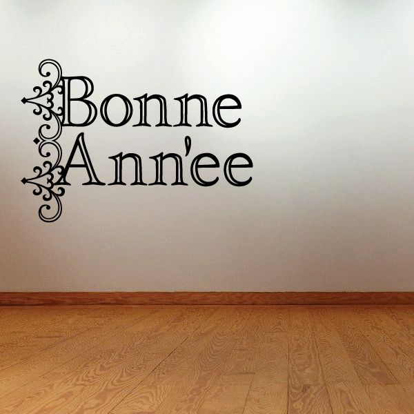 Image of Happy New Year French Bonne Ann'ee Decal