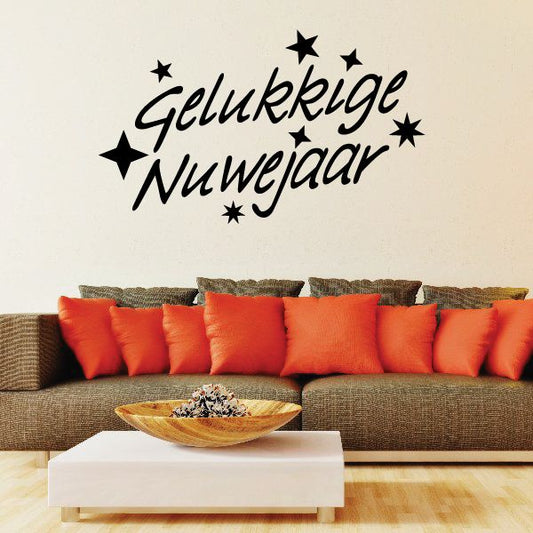 Image of Happy New Year Gelukkige Nuwe Jaar Afrikaans Decal